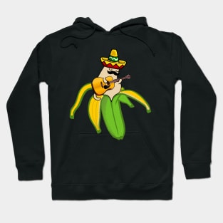 Mexican Guitar Banana Cat Sombrero Hoodie